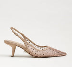 Load image into Gallery viewer, The Mesh Sling Back Pointed Pump in Nude
