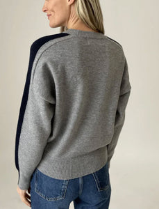 The Star Sweater in Grey Navy