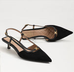 Load image into Gallery viewer, The Posted Sling Back Pointed Pump in Black
