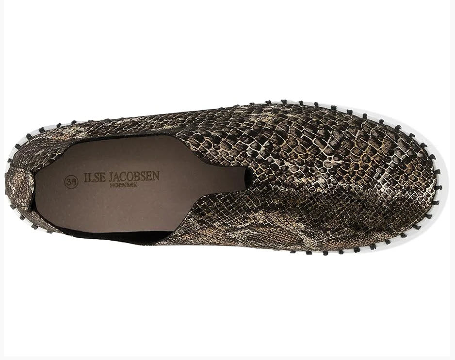 TulipU 0008 - The Snake Print Slip On in Black