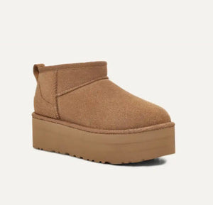 The Ugg Classic Ultra Mini Platform Boot in Chestnut