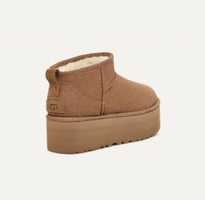 The Ugg Classic Ultra Mini Platform Boot in Chestnut