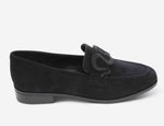 Load image into Gallery viewer, The Loafer with Pave Snake Ornament in Black
