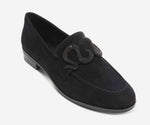 Load image into Gallery viewer, The Loafer with Pave Snake Ornament in Black
