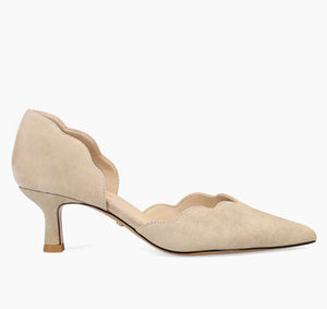 The Scallop Edge D'Orsay Pump in Mushroom