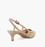 Load image into Gallery viewer, The Posted Sling Almond Toe Pump in Mushroom
