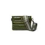 Load image into Gallery viewer, The Crossbody Bum Bag in Olive Patent
