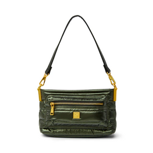 The Double Trouble Crossbody in Pearl Olive