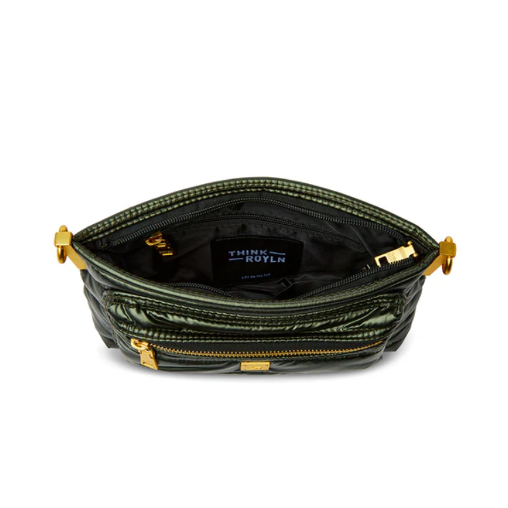 The Double Trouble Crossbody in Pearl Olive