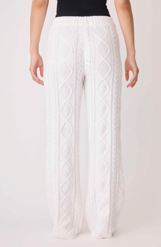 The Chenile Cable Pant in Ivory