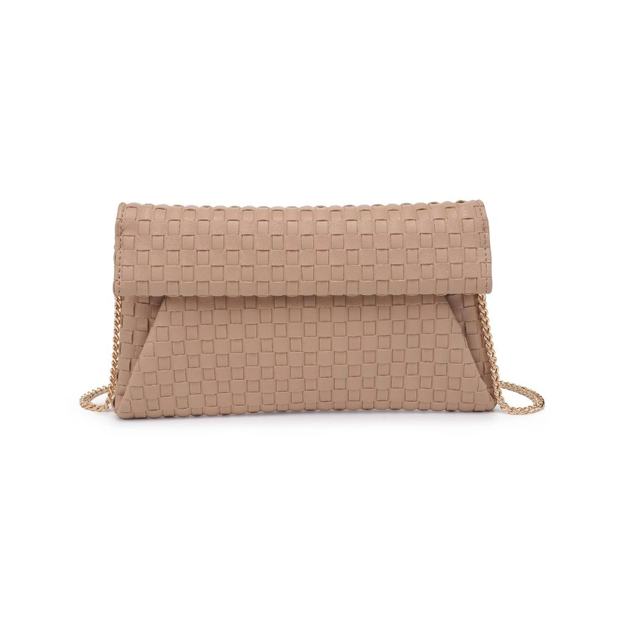 The Woven Clutch in Nude