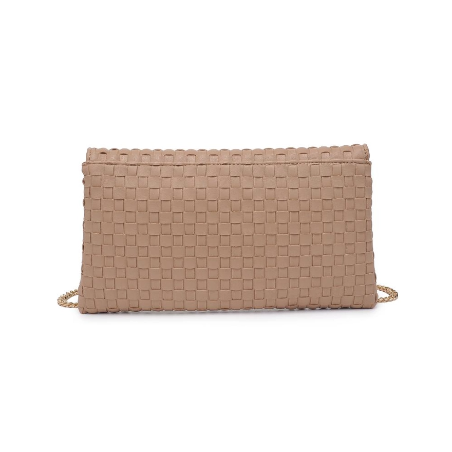 The Woven Clutch in Nude