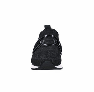 The Knit Slip On Sneaker with Link in Black