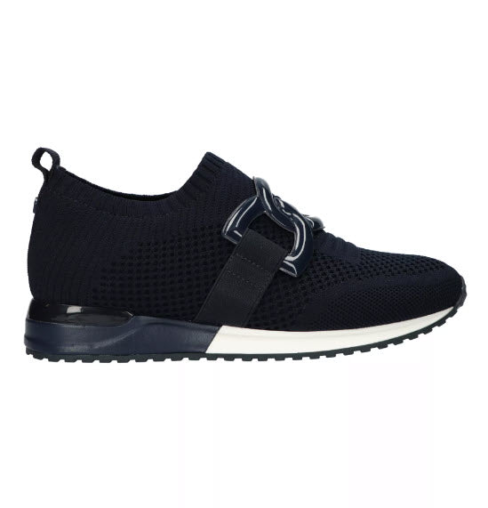 The Knit Slip On Sneaker with Link in Navy