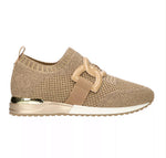 Load image into Gallery viewer, The Knit Slip On Sneaker with Link in Gold
