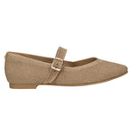 Load image into Gallery viewer, The Knit Maryjane Flat in Gold
