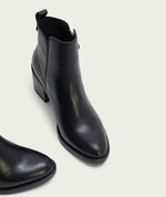 Load image into Gallery viewer, The Side Zip Ankle Bootie in Black
