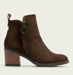 Load image into Gallery viewer, The Side Zip Ankle Bootie in Moka
