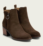 Load image into Gallery viewer, The Side Zip Ankle Bootie in Moka
