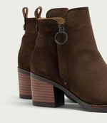 Load image into Gallery viewer, The Side Zip Ankle Bootie in Moka
