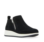 Load image into Gallery viewer, The Waterproof Zip Wedge Sneaker in Black
