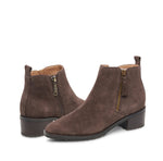 Load image into Gallery viewer, The Waterproof Side Zip Ankle Bootie in Brown
