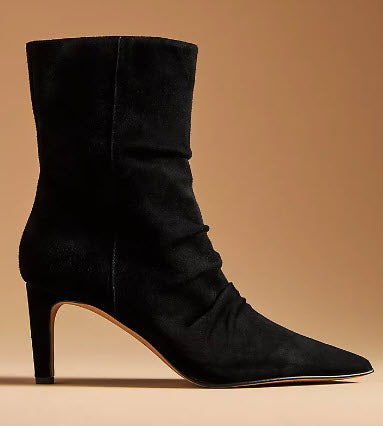 The Roughed Dress Bootie in Black