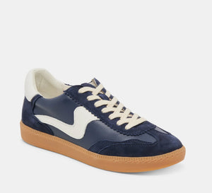 The Gum Sole Court Lace Sneaker in Navy