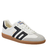 Load image into Gallery viewer, The Retro Soccer Lace Sneaker in White Black
