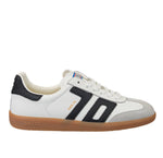 Load image into Gallery viewer, The Retro Soccer Lace Sneaker in White Black
