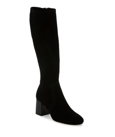 The Crochet Stitch Tall Boot in Black