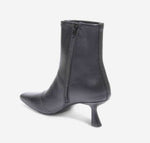 Load image into Gallery viewer, The Stretch Leather Ankle Bootie in Black
