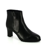 Load image into Gallery viewer, The Leather Ankle Bootie with Lug Sole in Black
