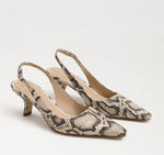 Load image into Gallery viewer, The Sling Back Pointed Pump in Snake
