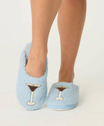 Load image into Gallery viewer, The Chocolate Martini Slipper in Blue
