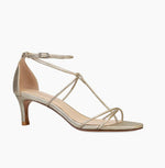 Load image into Gallery viewer, The Spaghetti Strap Sandal in Gold

