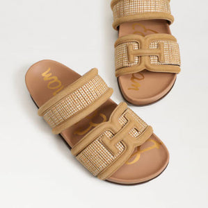 The Dual Band Footbed Sandal in Sand