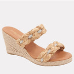 Load image into Gallery viewer, The Raffia With Crystal Braided Band Espadrille in Natural
