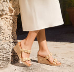 Load image into Gallery viewer, The Raffia With Crystal Braided Band Espadrille in Natural
