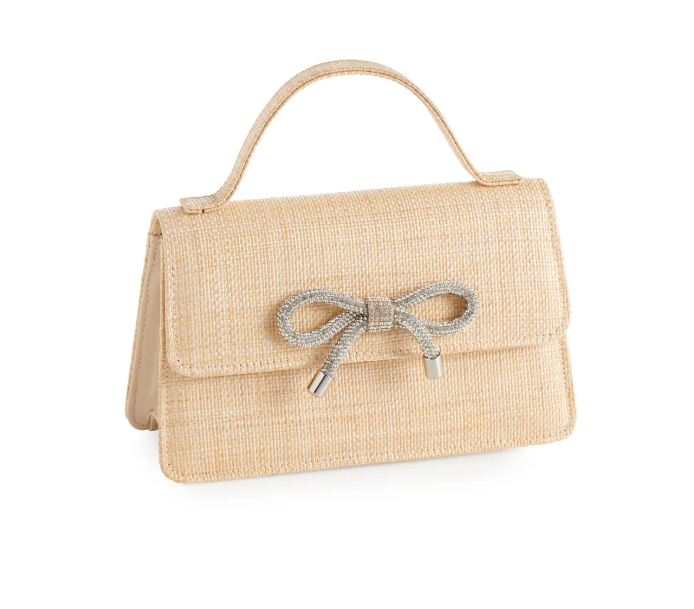 The Handheld Mini Bow Bag in Natural