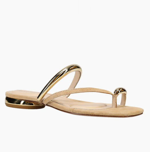 The Toe Ring Sandal in Latte