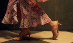 Load image into Gallery viewer, The Dual Band Kitten Heel Sandal in Cafe
