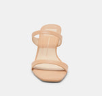 Load image into Gallery viewer, The Dual Band Kitten Heel Sandal in Cafe
