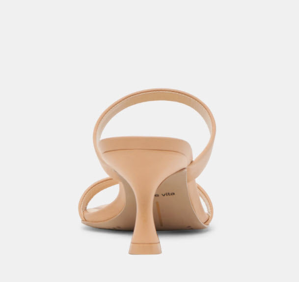 The Dual Band Kitten Heel Sandal in Cafe