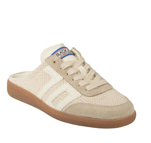 The Retro Soccer Lace Sneaker Mule in Sacco Milk