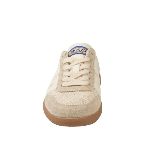The Retro Soccer Lace Sneaker Mule in Sacco Milk