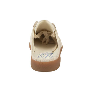 The Retro Soccer Lace Sneaker Mule in Sacco Milk