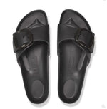 Load image into Gallery viewer, Madrid Stealth Buckle EVA - The Signature Pool Sandal in Black
