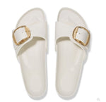 Load image into Gallery viewer, Madrid Stealth Buckle EVA - The Signature Pool Sandal in Eggshell
