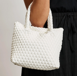 Load image into Gallery viewer, The Mini Woven Tote in White
